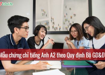 Mẫu chứng chỉ tiếng anh A2 chuẩn các trường ĐH update 2026