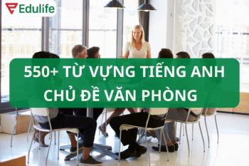 550 từ vựng tiếng Anh văn phòng, 30+ mẫu câu giao tiếp Anh văn căn bản