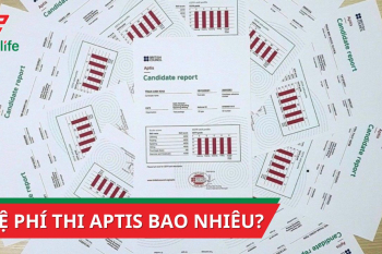 Lệ phí bài thi Aptis có mức giá chung là 2.000.000 đồng/thí sinh