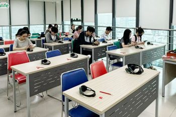 Phòng thi rất hiện đại, đảm bảo tính nghiêm ngặt công bằng