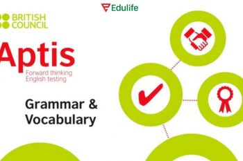 Phần thi Aptis grammar and Vocabulary có tất cả 50 câu hỏi