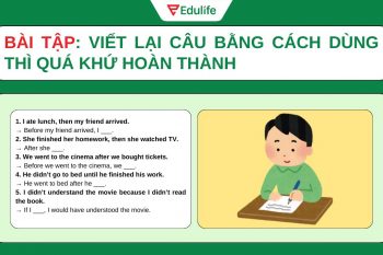 Bài tập viết lại câu thì hiện tại hoàn thành