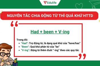 Cách chia động từ thì quá khứ hoàn thành tiếp diễn