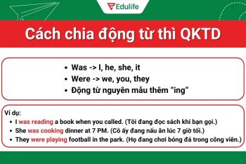 Cách chia động từ thì quá khứ tiếp diễn​