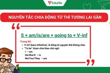Nguyên tắc chia động từ thì tương lai gần