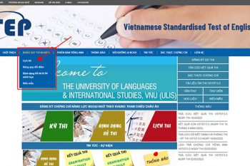 Ấn chọn “Lịch thi”