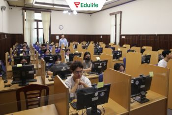 Phòng thi Vstep B2 tại một đơn vị tổ chức thi và cấp chứng chỉ Vstep