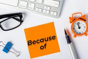 Cách sử dụng Because of