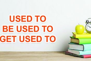 Be/Get used to + V-ing