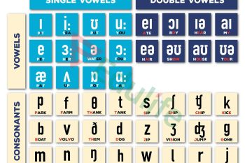 Bảng phiên âm tiếng Anh IPA đầy đủ 20 nguyên âm và 24 phụ âm